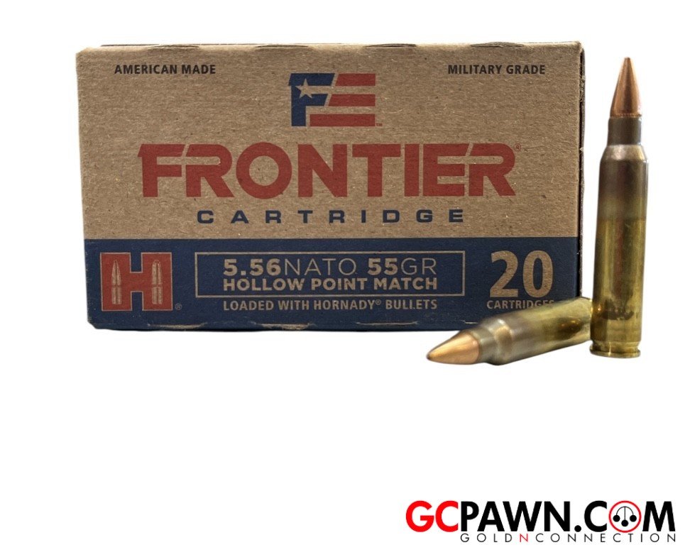 Hornady Frontier 5.56x45mm Nato JHP Ammo 20 Rounds